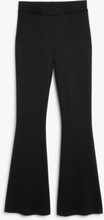 Flared tight trousers - Black
