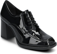 Women Lace-Up Shoes Heels Heeled Loafers Black Tamaris