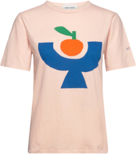 Tomato Plate T-Shirt Tops T-shirts & Tops Short-sleeved Pink Bobo Choses
