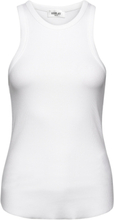 Tank Top Slim Tops T-shirts & Tops Sleeveless White Replay
