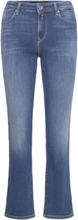 Zolie Trousers Straight Leg High Waist X-Lite Bottoms Jeans Flares Blue Replay