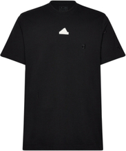 Bl Sj T Q1 Sport T-Kortærmet Skjorte Black Adidas Sportswear