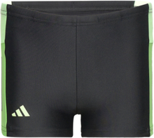 Adidas Colorblock 3-Stripes Swim Boxer Sport Swimshorts Black Adidas Performance
