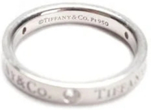 Silver Platinum Tiffany Co Ring