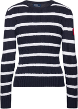 "Anchor-Motif Cable Cotton Sweater Tops Knitwear Jumpers Navy Polo Ralph Lauren"