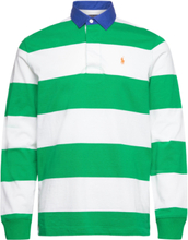 "Classic Fit Striped Jersey Rugby Shirt Tops Polos Long-sleeved Green Polo Ralph Lauren"