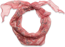 Floral Silk Twill Diamond Scarf Accessories Scarves Lightweight Scarves Pink Lauren Ralph Lauren