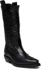 Julianne Shoes Boots Cowboy Boots Black Pavement