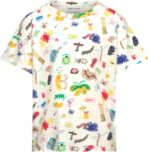 Funny Insects All Over T-Shirt Tops T-shirts Short-sleeved White Bobo Choses