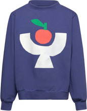 Tomato Plate Sweatshirt Tops Sweatshirts & Hoodies Sweatshirts Navy Bobo Choses