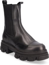 Biaginny High Chelsea Boot Crust Shoes Chelsea Boots Black Bianco