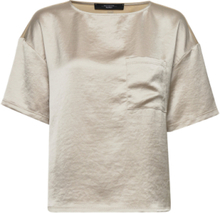 Vetro T-shirts & Tops Short-sleeved Creme Weekend Max Mara*Betinget Tilbud