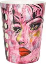 Moonlight Queen Pink Mug Home Tableware Cups & Mugs Coffee Cups Multi/mønstret Carolina Gynning*Betinget Tilbud
