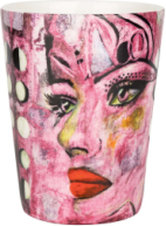 Moonlight Queen Pink Mug Home Tableware Cups & Mugs Coffee Cups Multi/patterned Carolina Gynning