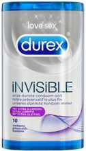 Durex Invisible 10 Ultra Dunne Condooms Met Extra Glijmiddel