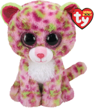 Ty Lainey - Leopard Pink 23 Cm Toys Soft Toys Stuffed Animals Rosa TY*Betinget Tilbud
