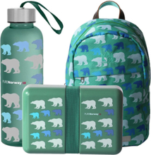 Purenorway Junior Kitt Isbjørn Accessories Bags Backpacks Grønn Magic Store*Betinget Tilbud