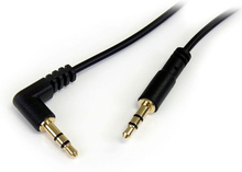 Lydjack-kabel (3,5 mm) Startech MU1MMSRA Sort 0,3 m