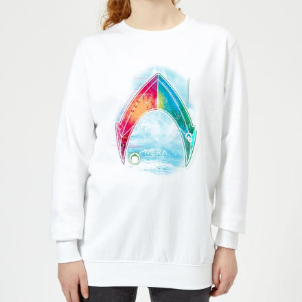 Aquaman Mera Beach Symbol Damen Sweatshirt - Weiß - XL
