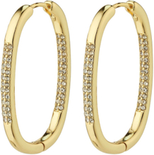 Star Recycled Hoops Accessories Jewellery Earrings Hoops Gold Pilgrim