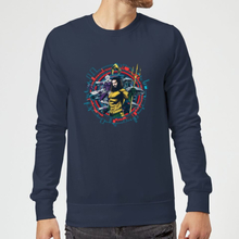 Aquaman Circular Portrait Sweatshirt - Navy Blau - S