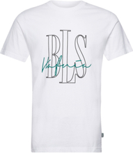 Signature Outline T-Shirt Designers T-Kortærmet Skjorte White BLS Hafnia