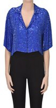 Giacca cropped con paillettes