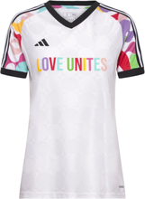 Tiro Jsy Pri W T-shirts & Tops Football Shirts Hvit Adidas Performance*Betinget Tilbud
