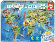 Educa Dinosaurs World Map Pussel (150-bitar)