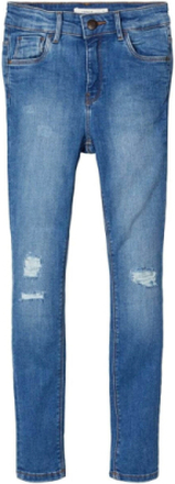 Skinny Jeans aus Bio-Baumwolle - Denim Blau