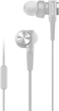 Sony: Headset MDR-XB55AP Vit Sladd in-ear mic