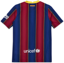 F.C. Barcelona 2020/21 Vapor Match Home Older Kids' Football Shirt - Blue