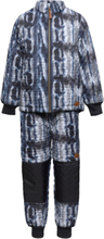 Thermal+ Set Aop Outerwear Thermo Outerwear Thermo Sets Multi/patterned Mikk-line