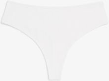 High-waist thong - White