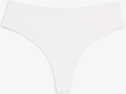 High-waist thong - White
