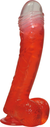 Jolly Buttcock: Dildo med Sugkopp, röd