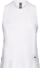 Asmc Logo Tk Tops T-shirts & Tops Sleeveless White Adidas By Stella McCartney