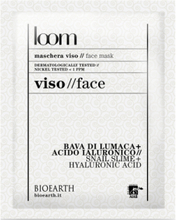 Bioearth Loom Sheet Face Mask Snail Slime + Hyaluronic Acids Beauty Women Skin Care Face Masks Sheetmask Nude Bioearth