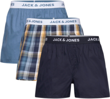 Jaclogan Woven Boxers 3 Pack Underwear Boxer Shorts Navy Jack & J S