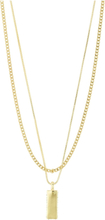Star Recycled Necklace, 2-In-1 Set Accessories Jewellery Necklaces Dainty Necklaces Gold Pilgrim