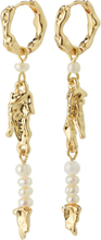 Niya Recycled Freshwater Pearl Earrings Ørestickere Smykker Gold Pilgrim