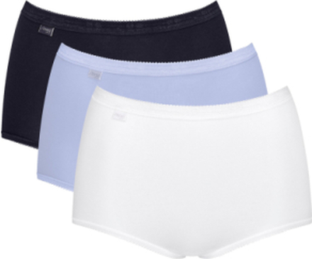 Sloggi Basic+ Maxi C3P Lingerie Panties High Waisted Panties Multi/patterned Sloggi
