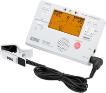 KORG TM60C-WH - Stämapparat och Metronom med kontaktmikrofon