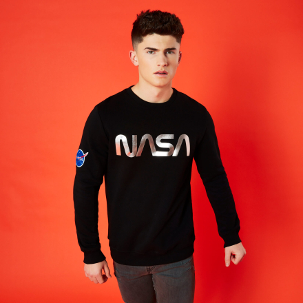 NASA Metallic Logo Unisex Sweatshirt - Schwarz - XL