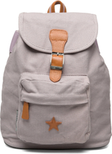 Baggy Back Pack, Rose Lavender With Leather Star Accessories Bags Backpacks Lilla Smallstuff*Betinget Tilbud