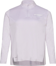 Terrex Multi Half-Zip Long-Sleeve Top T-shirts & Tops Fleeces & Midlayers Lilla Adidas Terrex*Betinget Tilbud