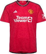 Manchester United 23/24 Home Jersey T-shirts Football Shirts Rød Adidas Performance*Betinget Tilbud
