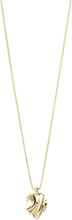 "Em Wavy Pendant Necklace Gold-Plated Accessories Jewellery Necklaces Dainty Necklaces Gold Pilgrim"
