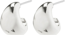 "Alexane Recycled Chunky Mini Hoop Earrings Silver-Plated Accessories Jewellery Earrings Hoops Silver Pilgrim"