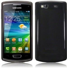 Kunststoff Gel Case für Samsung S8600 Wave 3, transp-schwarz (Solange Vo